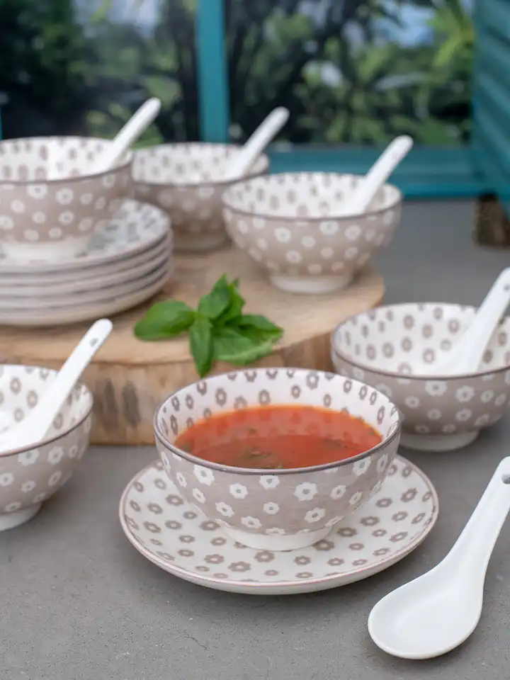   Soup bowl 5枚セット Aoki Ceramic Soup Bowl Set Of 6 300ml Online - Premium Soup Bowl