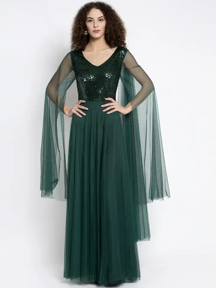 green emerald velvet dress Just Female Dress 'Bloom' Female Size Xs