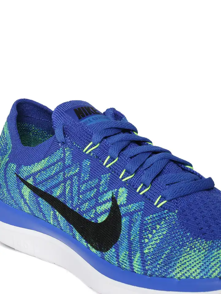 blue and green nike free