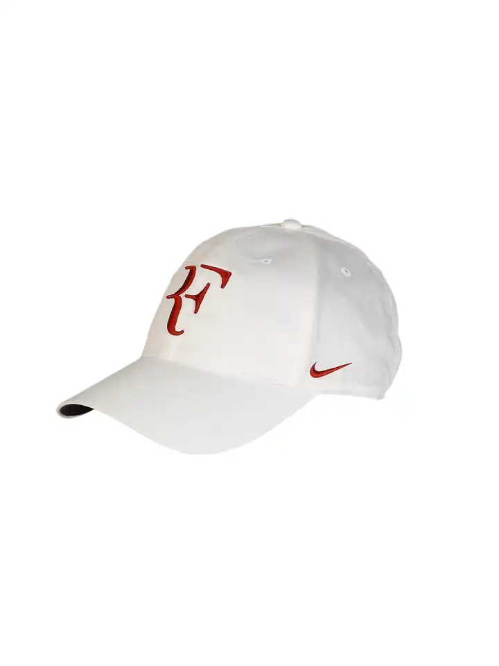 Buy Nike Unisex Rodger Federer White Grey Red Cap - Caps for
