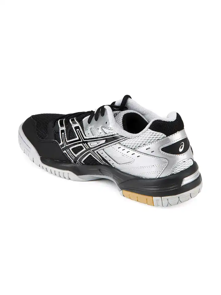 Buy ASICS Men Black & Silver Gel Rocket 6 Sports Shoes - Sports