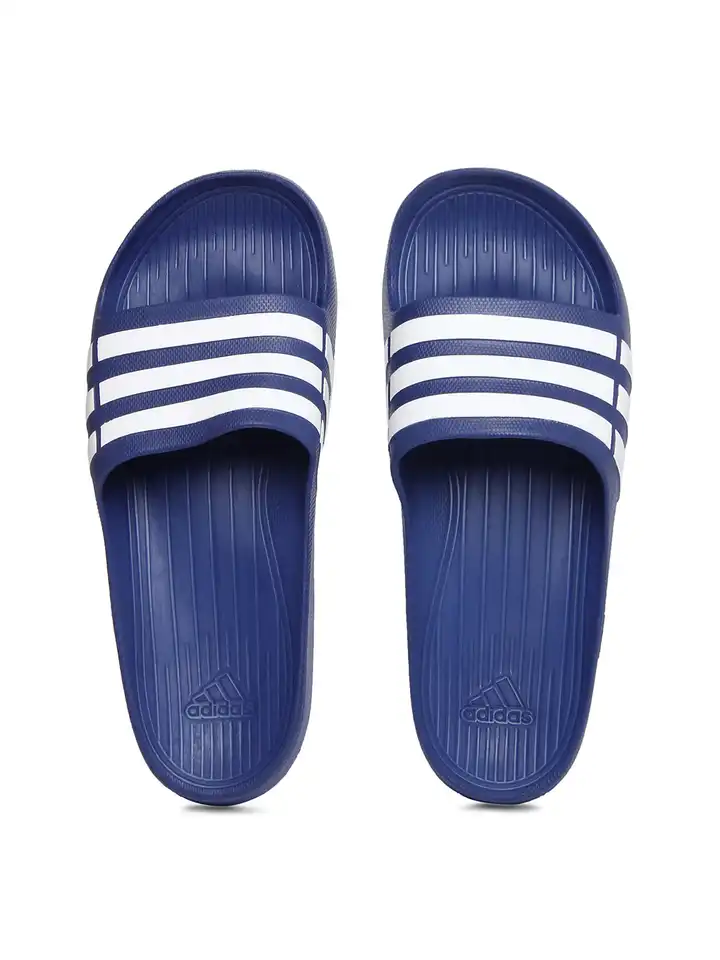 Buy ADIDAS Unisex Blue White Duramo Slide Flip Flops Flip