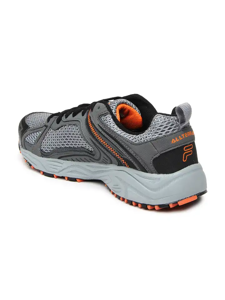 fila grey and orange shoes
