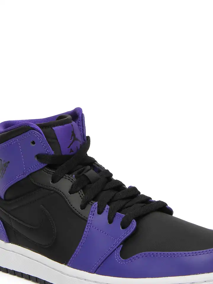 jordan 1 purple and black mids