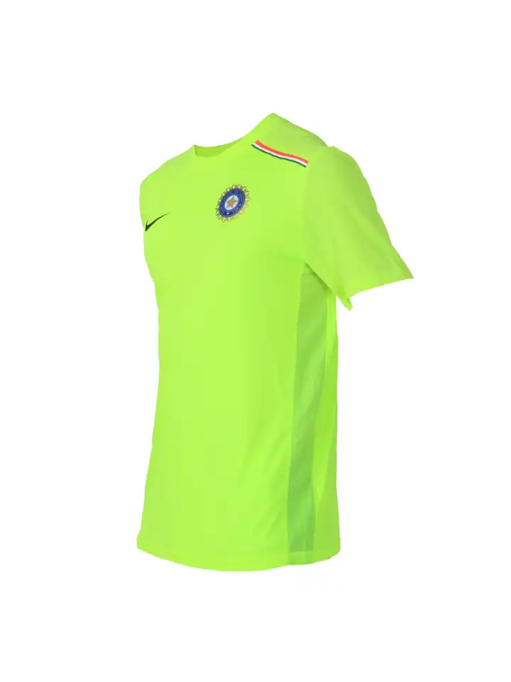 Buy Nike Men Fluorescent Green Cricket Jersey - Tshirts for Men