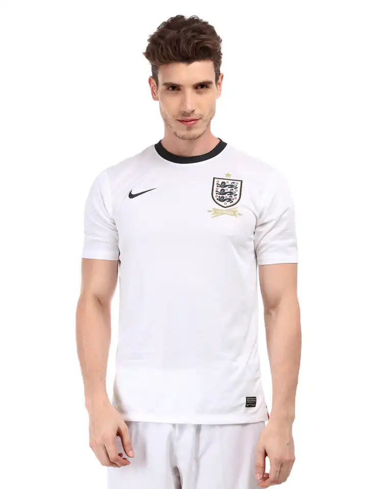 white england football shirt