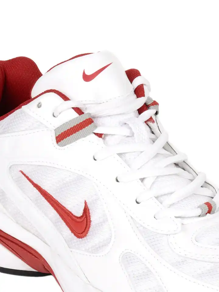 white and red nike volleyball shoes