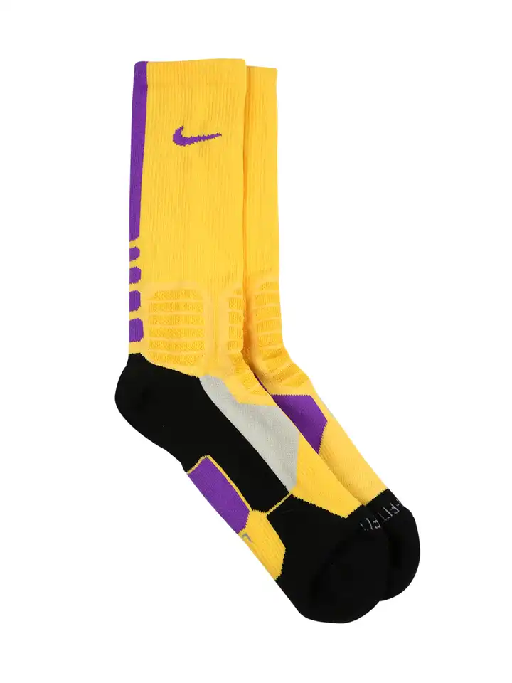 yellow nike basketball socks
