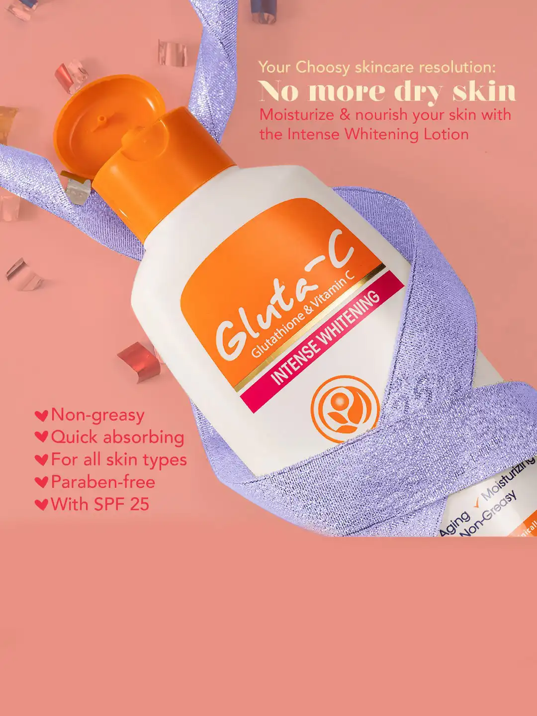 Buy GLUTA-C Intense Whitening SPF 25 Body Lotion with Glutathione & Vitamin C - 150 ml - Body Cream and Lotion for Unisex 18953520