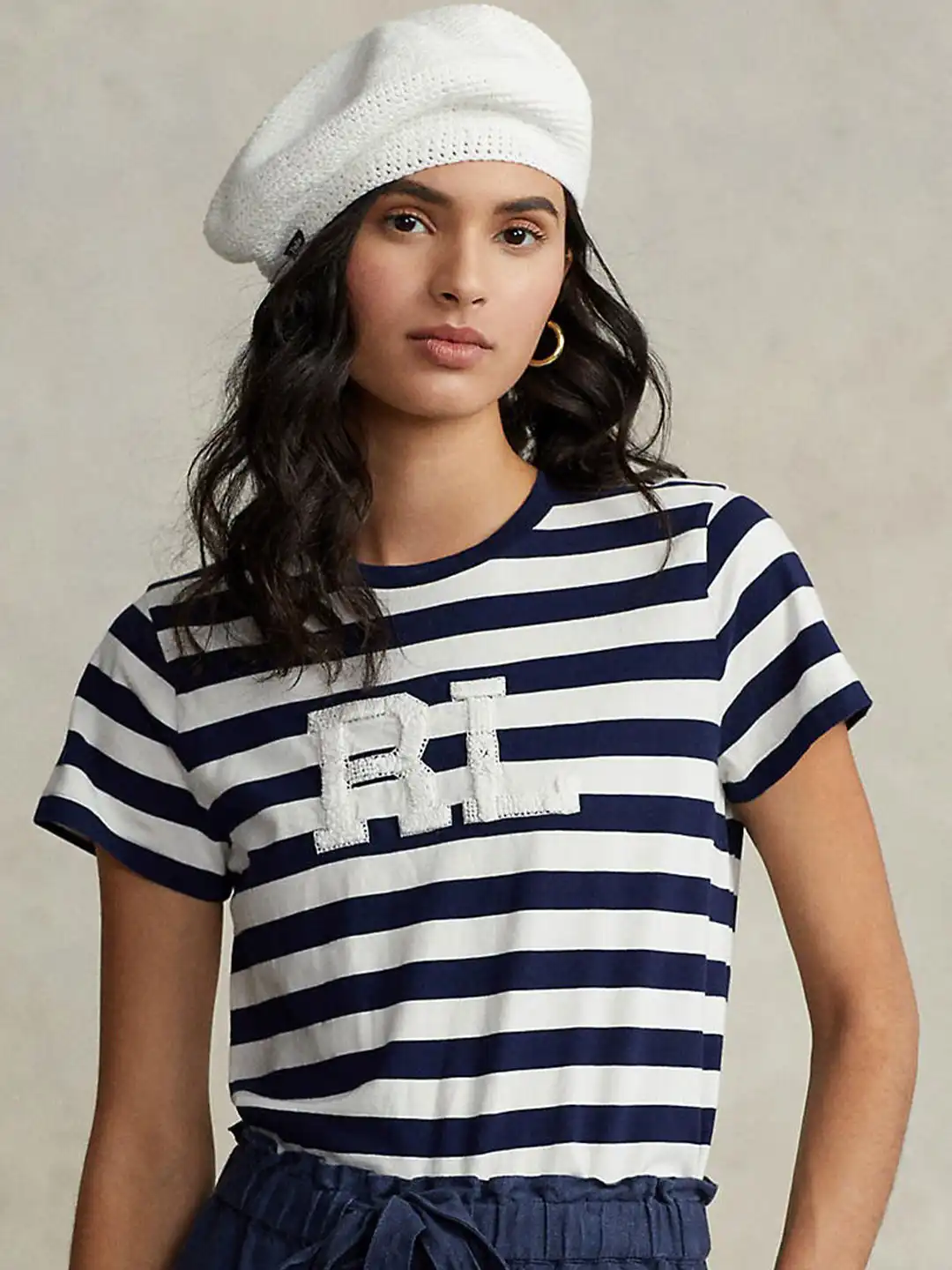 crew neck t shirt bianca ralph lauren