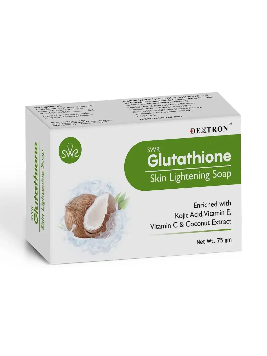 Buy Dextron Glutathione Soap With Coconut Extract - 75 g - Soap for Unisex 38738072