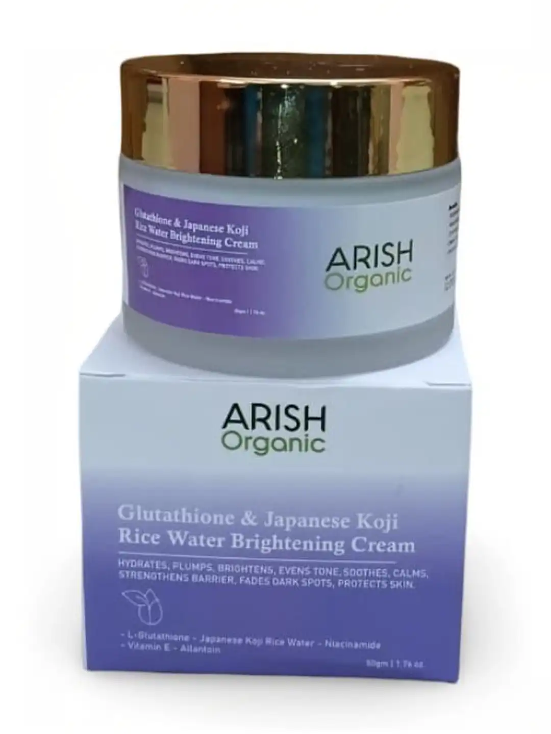 arish glutathione gel Buy BIO-NATURAL & Japanese Koji Rice Water Brightening Cream - 50 g - Day Cream for Unisex 39052456 Boost Your Energy and Whitening Korean toner Weight:10.00 Gram