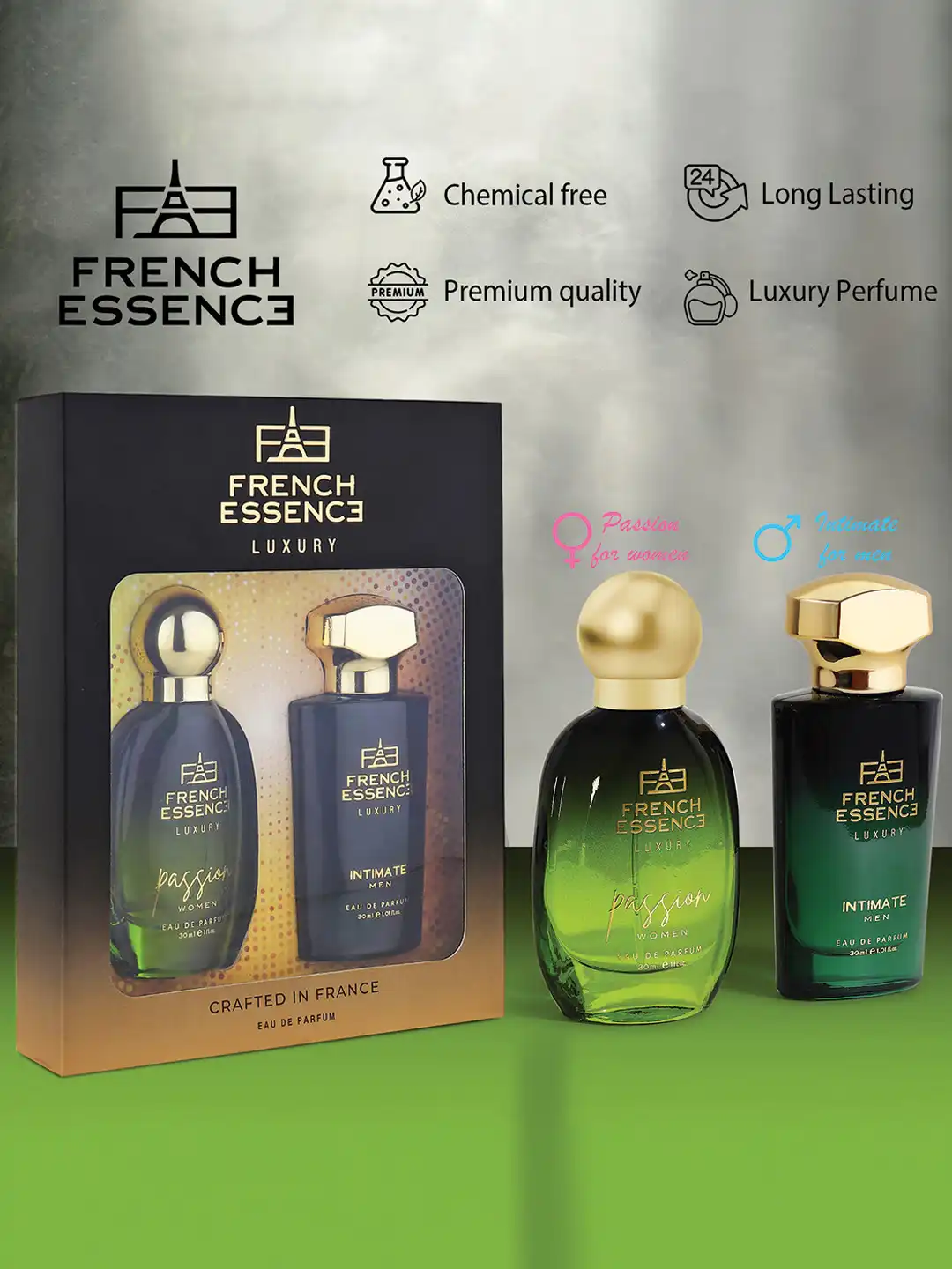 Buy FRENCH ESSENCE Set Of 2 Passion & Intimate Eau De Parfum - 30