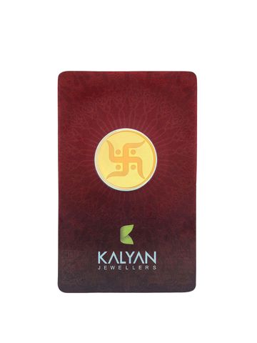 Kalyan Jewellers 24K (999) Purity Swastik Gold Coin 5 Gms