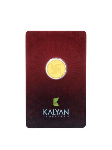 Kalyan Jewellers 24K (999) Purity Swastik Gold Coin 2 Gms