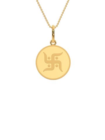 Kalyan Jewellers 24KT 999 Purity Swastik Gold Coin - 2 g