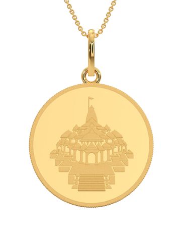 Kalyan Jewellers 24K (999) Purity Ayodhya Gold Coin Pendant 8 Gms