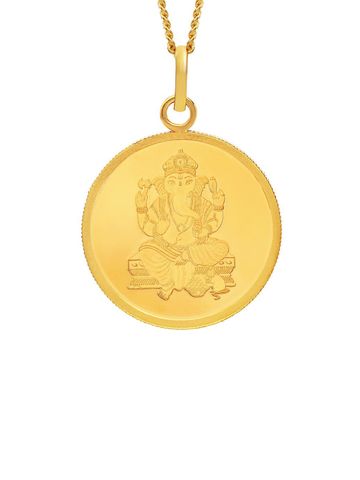 Kalyan Jewellers Women 24KT 999 Purity Lord Ganesh Gold Coin 8g