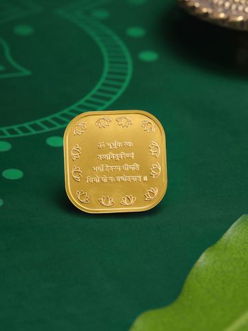 Mia by Tanishq Gayatri Mantra 24k (999) 5gm Gold Coin