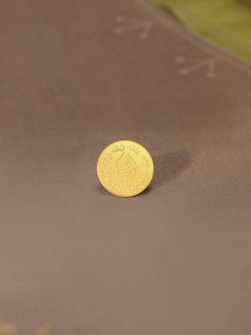 Mia by Tanishq 24KT Gold Tulsi Leaf Coin - 0.5 g