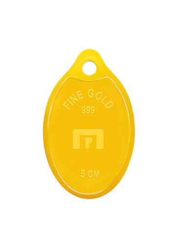 Muthoot Pappachan 24K 999 Purity 5g Lakshmi Gold Coin Pendant- 5 Gm