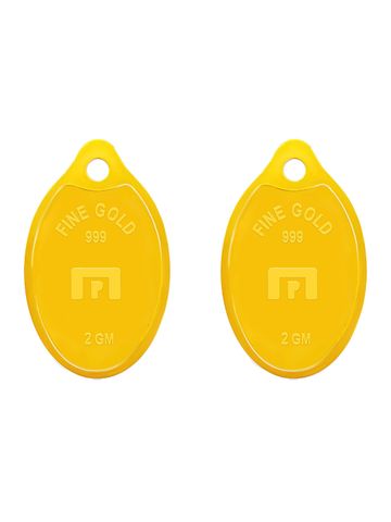 Muthoot Pappachan 24K 999 Purity 4g Lakshmi Gold Coin Pendant- 4 Gm (2gm
