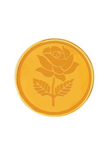 Muthoot Pappachan Hallmarked 22KT Rose Gold Coin 5 Gm