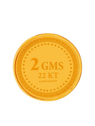 Muthoot Pappachan Hallmarked 22KT Ganesha Gold Coin 2 Gm