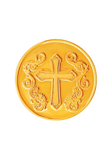 Muthoot Pappachan Hallmarked 22KT Cross Gold Coin 5 Gm