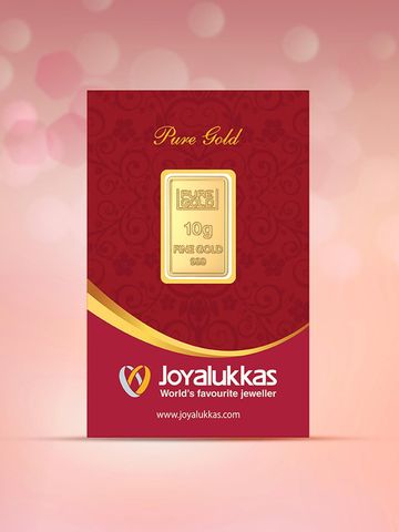 Joyalukkas
Pack Of 2 24 KT 999 Purity Floral Gold Bar Combo 10 g + 10 g