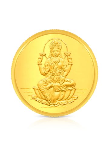 BHIMA BIS Hallmark 22K 916 Purity Lakshmi Gold Coin 2 gram