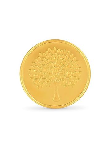 PMJ Jewels 22 KT 916 Goddess Laxmi Gold Coin - 10 g