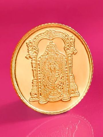 Mia by Tanishq 24KT Sacred Balaji Gold Coin- 2g
