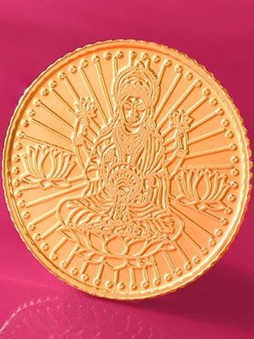 Mia by Tanishq 24KT Prosperous Lakshmi Gold Coin- 2g
