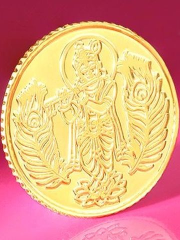 Mia by Tanishq 24KT Divine Krishna Gold Coin- 2g