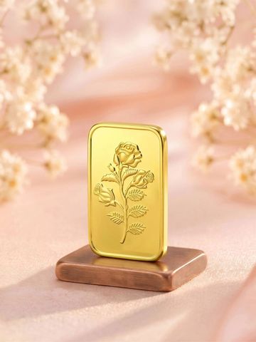 Malabar Gold & Diamonds 24KT 999 Purity Rose Gold Bar - 1 g