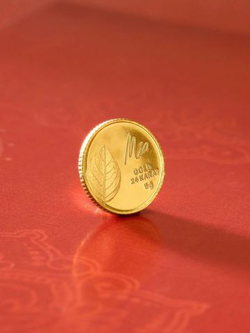 Mia by Tanishq Tulsi Leaf 24k (999) 5gm Gold Coin