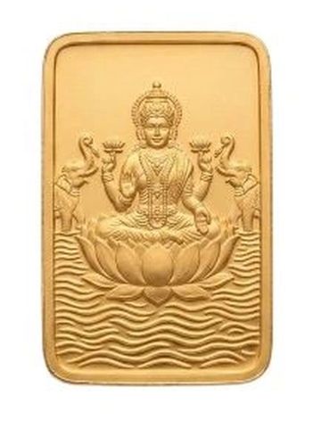 PMJ Jewels 22KT Divine Laxmi Gold Bar- 2g