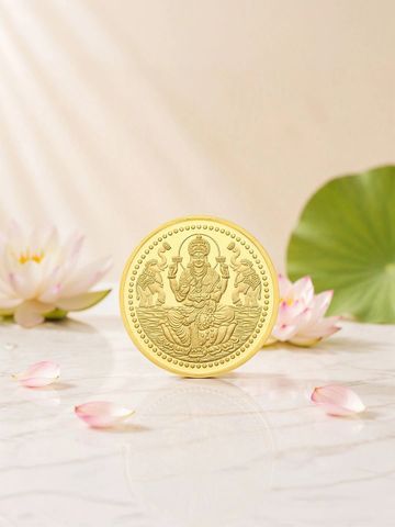 Malabar Gold & Diamonds Laxmi 999 Purity 24KT Gold Coin - 3g