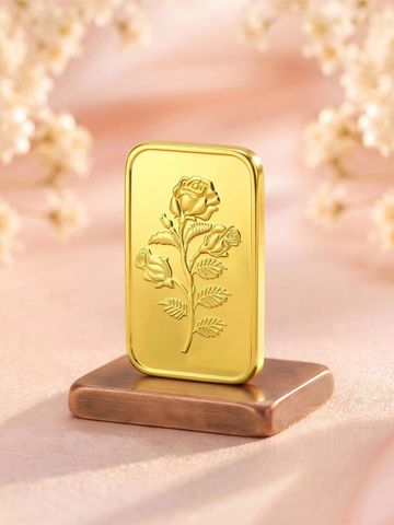 Malabar Gold & Diamonds 24KT 999 Purity Rose Gold Bar - 2 g