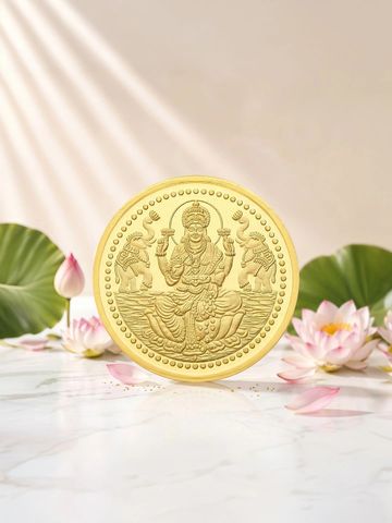 Malabar Gold & Diamonds 24KT 999 Purity Laxmi Gold Coin - 10 g