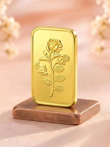 Malabar Gold & Diamonds 24KT 999 Purity Rose Gold Bar - 10 g