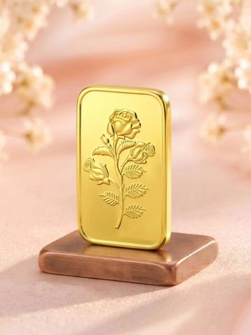 Malabar Gold & Diamonds 24KT 999 Purity Rose Gold Bar - 5 g