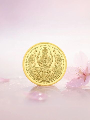 Malabar Gold & Diamonds 24KT 999 Purity Laxmi Gold Coin - 8 g