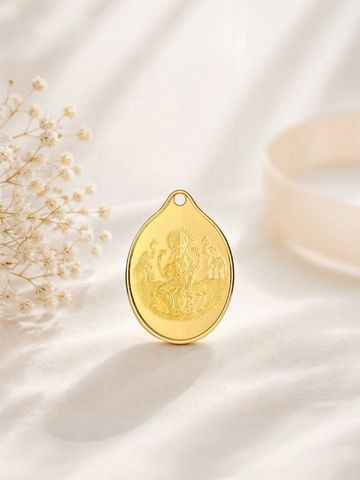 Malabar Gold & Diamonds Laxmi 999 Purity 24KT Gold Coin Cum Pendant - 2g
