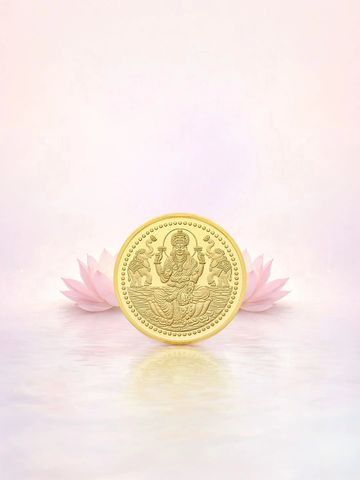 Malabar Gold & Diamonds 24KT 999 Purity Laxmi Gold Coin - 2 g