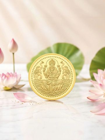 Malabar Gold & Diamonds 24KT 999 Purity Laxmi Gold Coin - 5 g