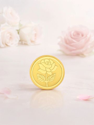 Malabar Gold & Diamonds 24KT 999 Purity Rose Gold Coin - 2 g
