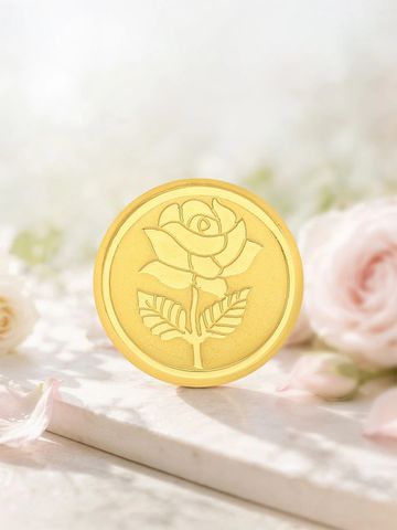 Malabar Gold & Diamonds 24KT 999 Purity Rose Gold Coin - 10 g