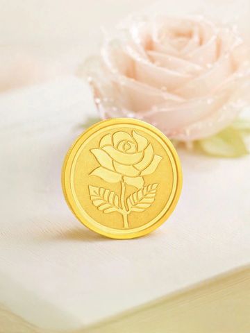 Malabar Gold & Diamonds 22KT 916 Purity Rose Gold Coin - 8 g